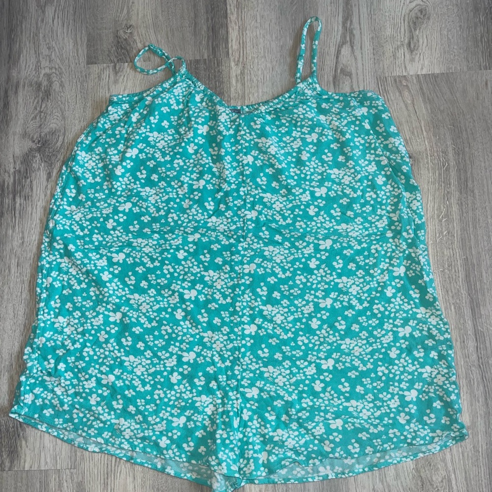Floral Teal Women's Top